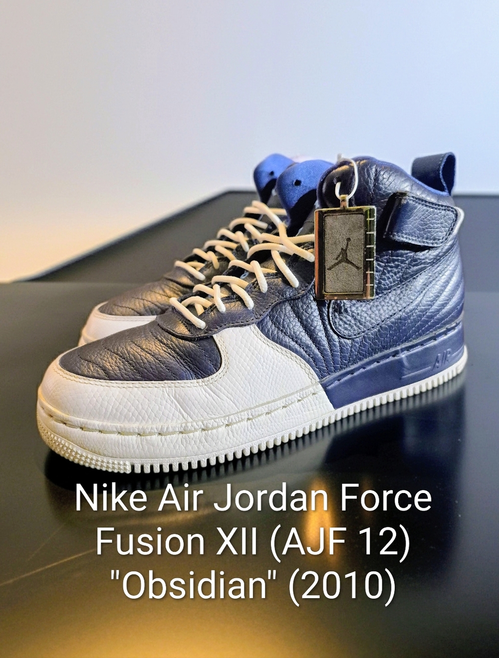 Nike Air Jordan Force Fusion XII (AJF 12) "Obsidian" (2010) M8/W9.5 EUC